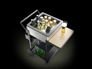 Outdoor kitchen must haves: mobile drink cooler cart